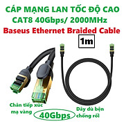 Cáp mạng LAN CAT8 dây dù bện kết nối internet tốc độ cao 40Gbps 2000Hz