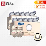 Hộp 5 cái Bao cao su OLO 0.01 Trắng có Bi - Siêu mỏng, bi tăng kích thước