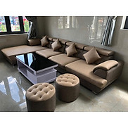 Bộ bàn ghế sofa da phòng khách góc chữ l giá rẻ  Thay được góc L