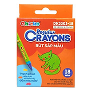 Bút Sáp Màu Chicko Regular Crayons - 18 Màu - DK3303-18