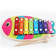 Đồ chơi gỗ thông minh bộ đàn xylophone hình cá