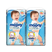 Combo 2 gói tã quần Moony L44 bé trai Mẫu Như Hình