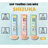 COMBO 2 CÂY SÚP THƯỞNG SHIZUKA THƠM NGON CHO MÈO THANH 15G