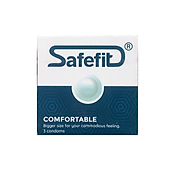 Bao cao su siêu mỏng SafeFit Comfortable size 52mm - hộp 3 cái