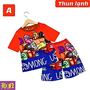 Quần áo trẻ em béo phì hình Among US từ 11-55kg - chất thun cotton 4 chiều