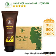 Bộ xông hơi thải độc, tái tạo da cơ bản Wonmom  1 Hộp xông mặt + 1 Scrub