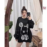 Áo Swearter nỉ cotton chuột kẻ ngang H2A