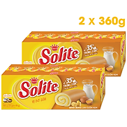 Combo 2 khay Solite bánh dinh dưỡng bông lan cuộn, giảm đường