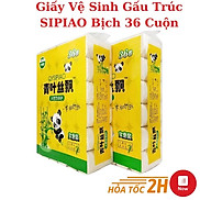 Bịch 36 Cuộn Giấy Vệ Sinh Gấu Trúc Sipiao Không Lõi Siêu Dai