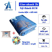 Combo nệm ngủ trưa văn phòng cao cấp A 80x190cm + 1 gối hơi 35 x 50 cm