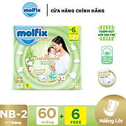 Miếng lót sơ sinh Molfix Thiên nhiên Super Jumbo Newborn 2 trên 1 tháng