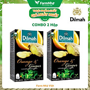 Trà Dilmah Orange & Ginger Vị Cam Gừng túi lọc 30g 20 túi x 1.5g