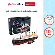 Đồ Chơi CUBIC FUN Trẻ Em Xếp Hình 3D Có Đèn Led Tàu Titanic L521H