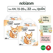 COMBO 2 Tã Bỉm Quần NABIZAM Magic Soft Nội Địa Hàn Cao Cấp