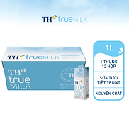 Thùng 12 hộp sữa tươi tiệt trùng nguyên chất TH True Milk 1L 1L x 12