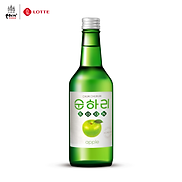 Rượu Soju Chum Churum Lotte Hàn Quốc vị Táo 12% chai 360ml