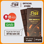 Kẹo socola đắng 70% 100g, dark chocolate 70% ít đườngg ăn vặt văn phòng