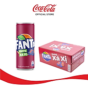 Lốc 24 Lon Nước Giải Khát Có Gas Fanta Xá Xị 320mlx24