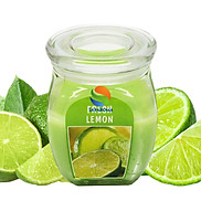 Hũ nến thơm tinh dầu Bolsius Fresh Lemon 305g QT024371 - hương chanh tươi