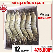 giao 1H tp.HCM Tôm Sú Sống Đông Siêu Tốc - Size 12con kg