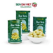 3 LonHạt Sen Nước Đường-Thơm Ngon,Dễ Dàng Sử Dụng-Sen Đại Việt-Lon 460g