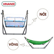 Nôi Võng Đa Năng Tự Động Cho Bé VINANOI NV80X Với 4 Tính Năng Tiện Ích Nôi