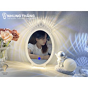 Gương Để Bàn,Gương Trang Điểm Cảm Ứng Có Đèn GTD-1096 - 3 Chế Độ Ánh Sáng