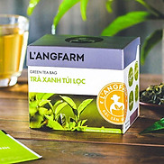 Trà xanh túi lọc L angfarm, 20 tép, hộp