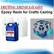 Keo Epoxy Resin Bộ 15Kg Trong Suốt Đổ Khối Lớn Không Vàng, Chịu Nhiệt Cao