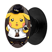 Popsocket in hình dành cho điện thoại Mẫu Pika Nón Đen