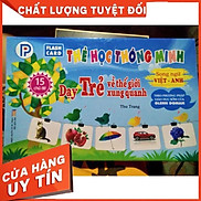 Bộ thẻ học thông minh dạy trẻ về thế giới xung quanh 15 chủ đề song ngữ