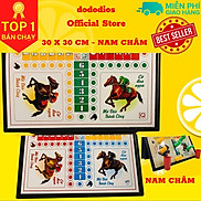 Cờ cá ngựa bằng nam châm - bàn cờ gập đôi đựng quân cờ - Size 30x30Cm