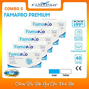 Khẩu Trang Y Tế Kháng Khuẩn Cao Cấp Famapro Premium Kháng Virus, Bụi