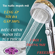 Bộ vòi SEN tắm tăng áp cánh quạt 300% thiết kế sang trọng kèm ống dẩn 1