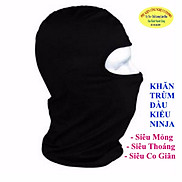 KHĂN TRÙM ĐẦU KIỂU NINJA Chất liệu vải mỏng siêu mềm mịn Co giãn Chống