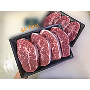 Lõi vai bò Mỹ cắt dày 1,5cm Steak, nướng- 500gr