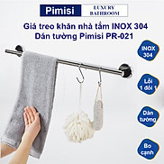 Giá treo khăn tắm dán tường Pimisi inox 304 dùng để treo quần áo