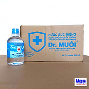 1 Thùng 12 chai Nước súc miệng Dr. Muối truyền thống 500ml