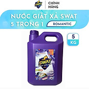 Nước Giặt Xả 5 in 1 SWAT hương Romantic siêu thơm Can Khổng Lồ 5kg