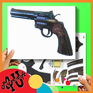 Bộ giấy tạo mô hình Colt Python tỉ lệ 1 1 ổ đạn quay được