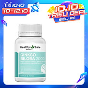 Viên Uống Healthy Care Ginkgo Biloba 2000mg hộp 100 viên