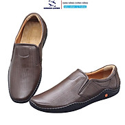 Giày Lười Bệt Nam Da Bò Vân Voi Cao Cấp Songhan Leather SM02. Giày Da Khâu