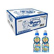 Thùng 24 Chai Nước Uống Pororo Hương Vị Sữa 235ml