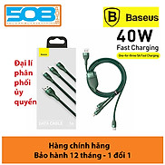 Cáp sạc đa năng 3 đầu Baseus 40W