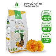 Thơm sấy dẻo Nonglamfood hộp 100g Ăn vặt tốt cho sức khỏe Healthy Snack