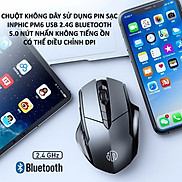 Chuột không dây INPHIC PM6 sử dụng pin sạc kết nối bằng USB 2.4G