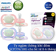 Núm ty ban đêm Philips Avent cho trẻ từ 0-6 tháng tuổi SCF376 10