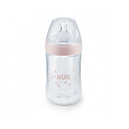 Bình sữa NUK Nature Sense nhựa PP 260ml núm ti Silicone S1 - M Giao ngẫu