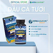 Dầu cá tươi VitaSignature AlaskOmega 3 - 60 viên Fish Oil