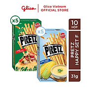 Bánh que nướng giòn mix 2 vị pizza và bắp GLICO Pretz Pizza & Sweet